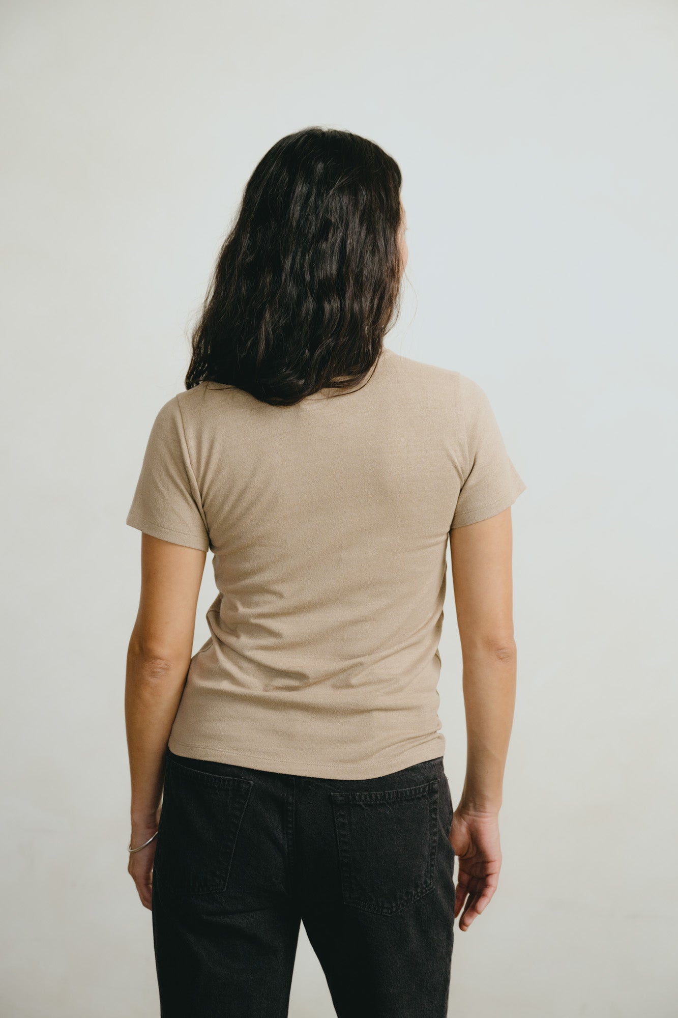 Classic Tee, Regen Silk Noil Jersey, Tea