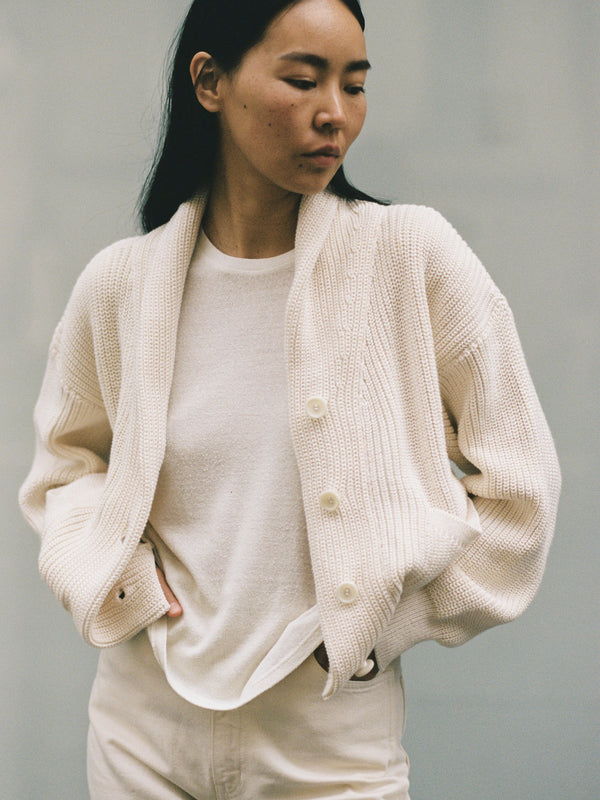 The Tanguis Cotton Cardigan - JOYFUL POPPY
