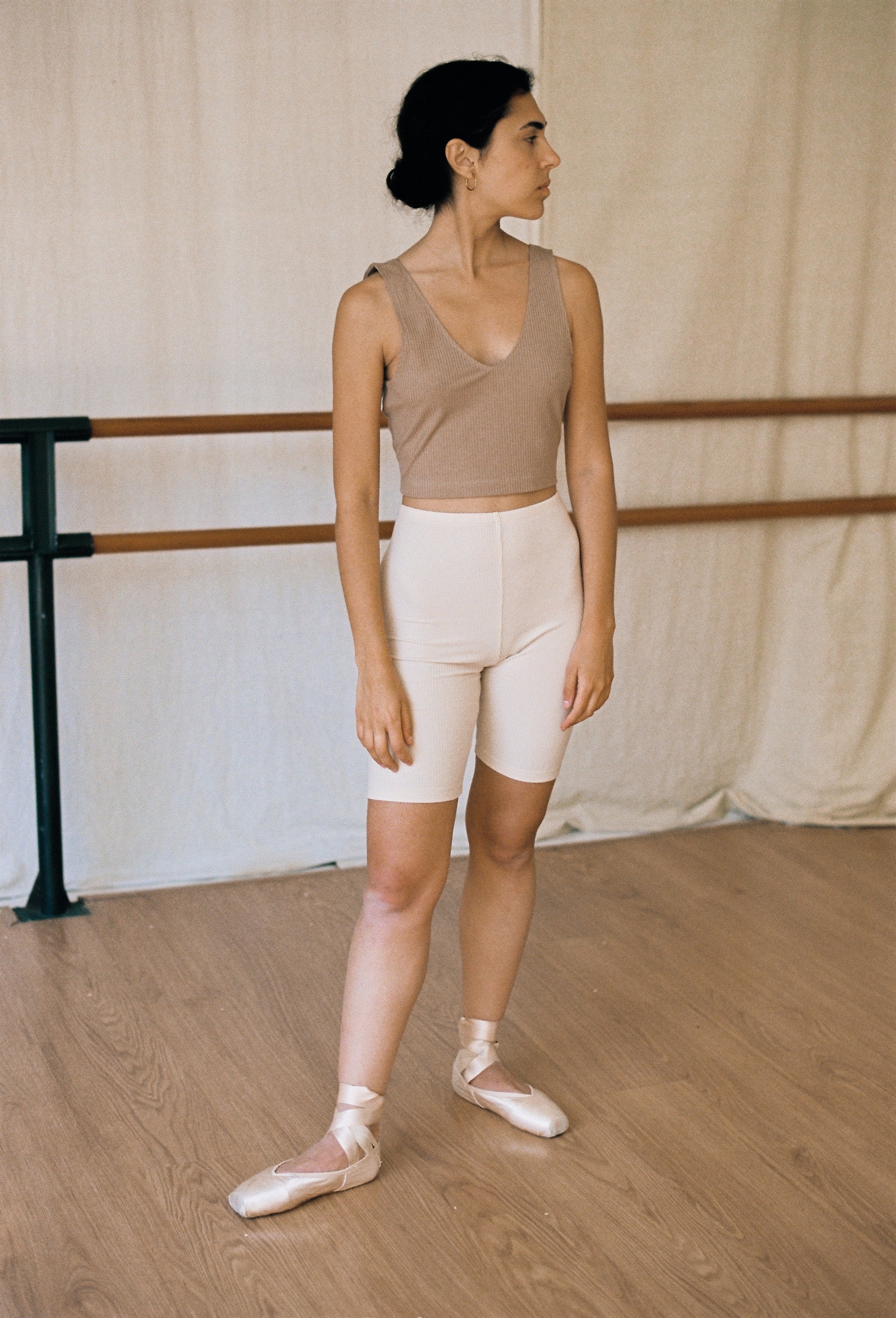 (Imperfect) Reva Tank, Tencel Rib, Chai