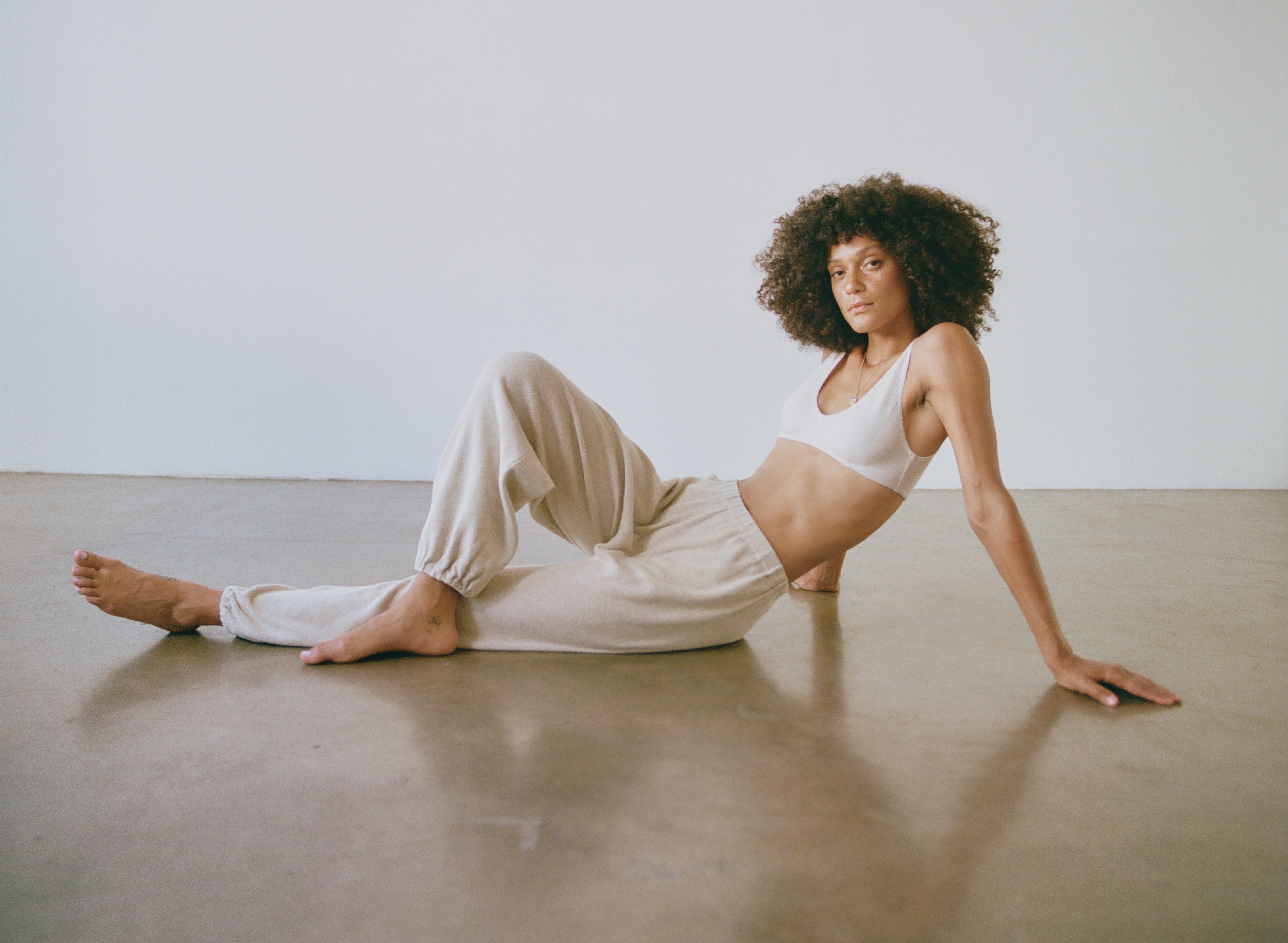 (Imperfect) Verona Bralette, Tencel Rib, Shell