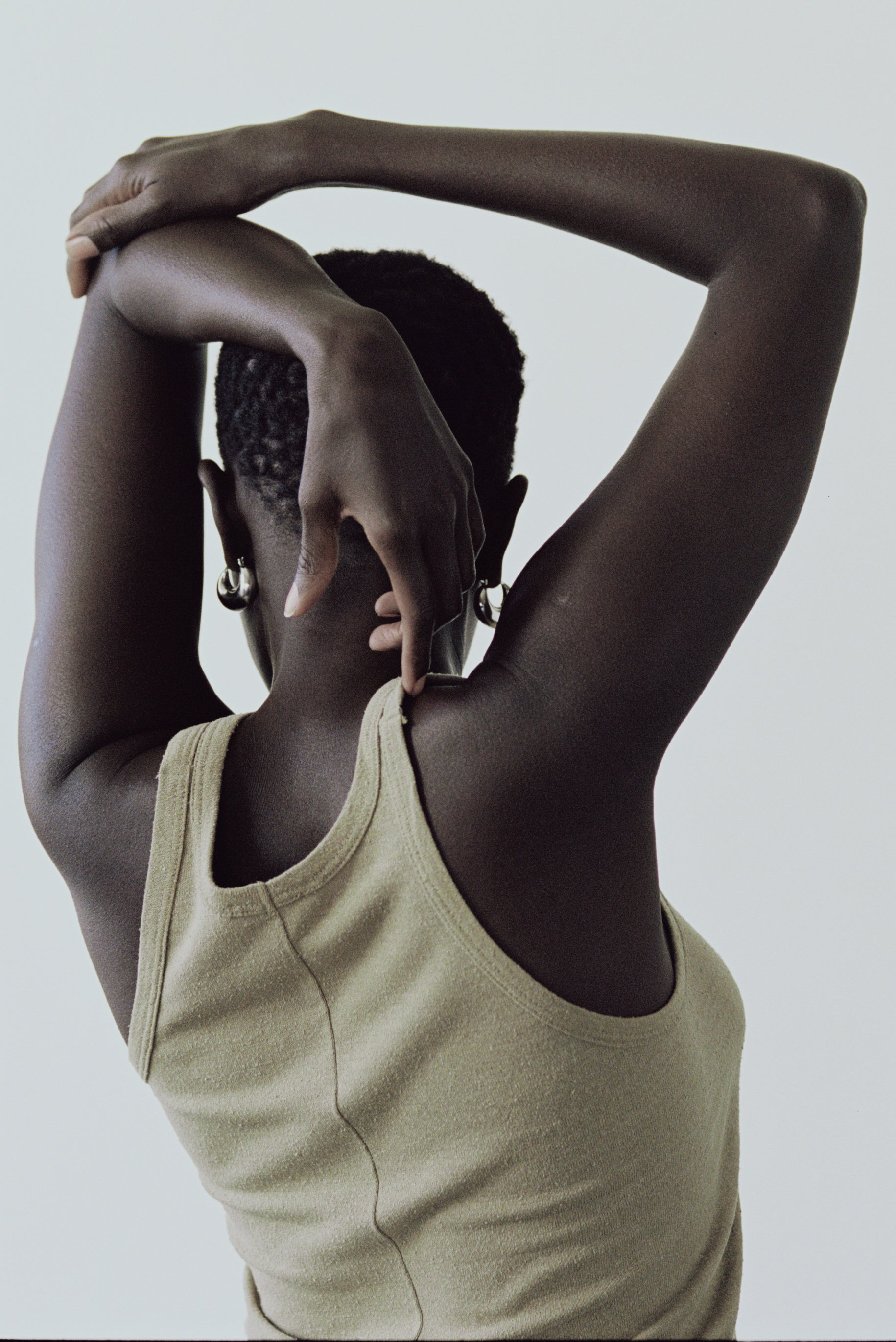 (Imperfect) Boy Tank, Regen Silk Noil Jersey, Sage