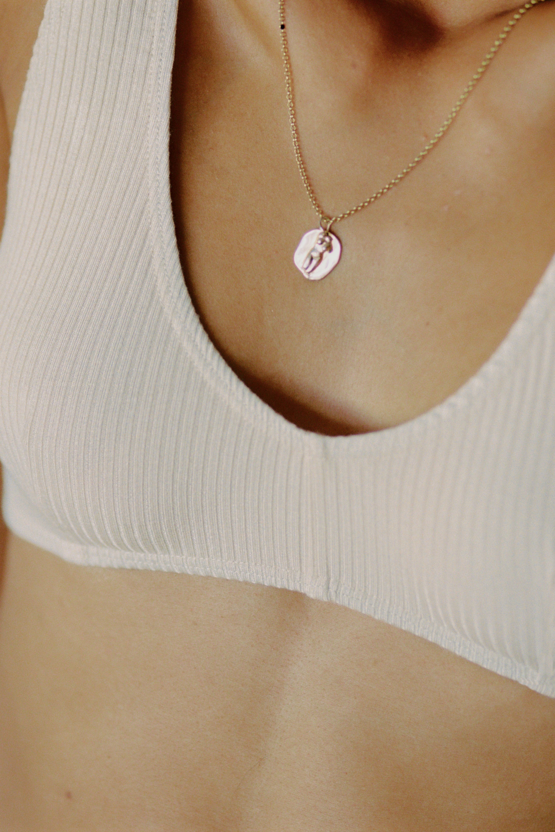 (Imperfect) Verona Bralette, Tencel Rib, Shell