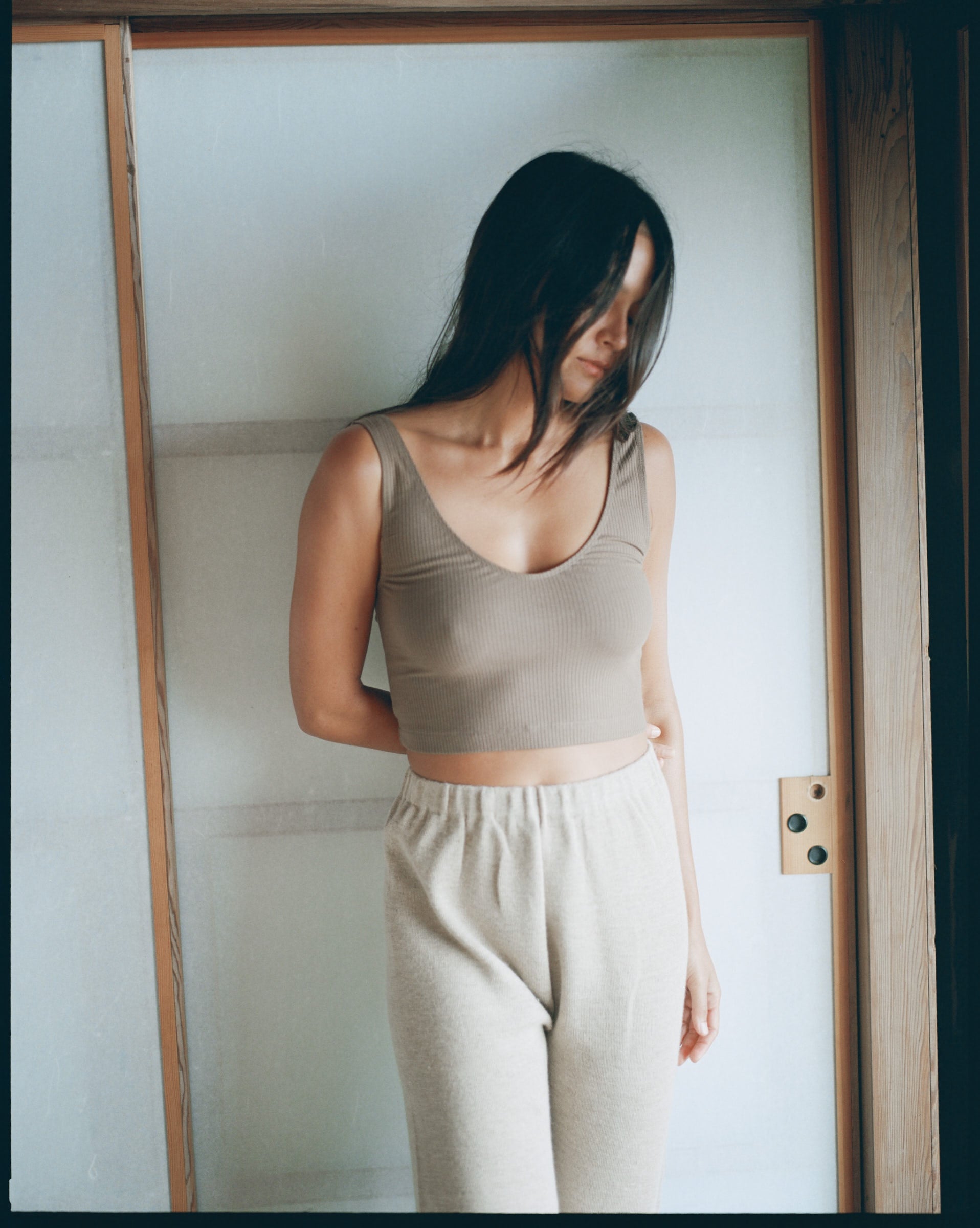 (Imperfect) Reva Tank, Tencel Rib, Cocoa