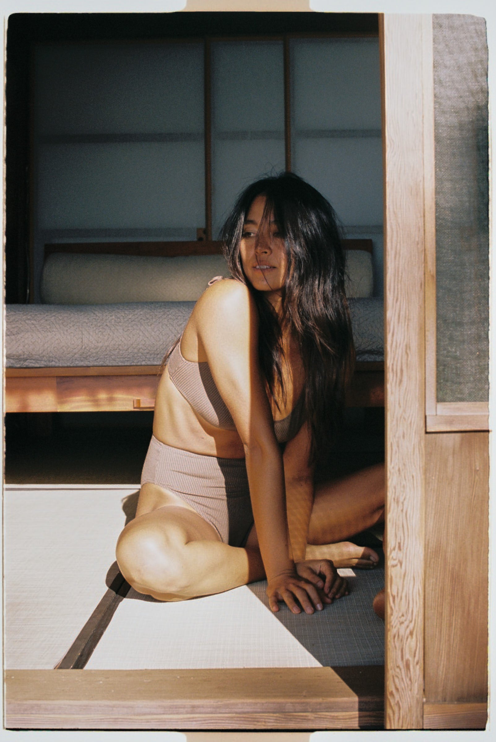 (Imperfect) Verona Bralette, Tencel Rib, Cocoa